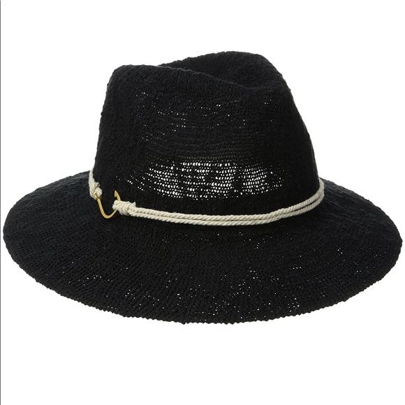 VINCE CAMUTO ROPE AND HOOK PANAMA HAT: Ivory - Picture 2 of 2