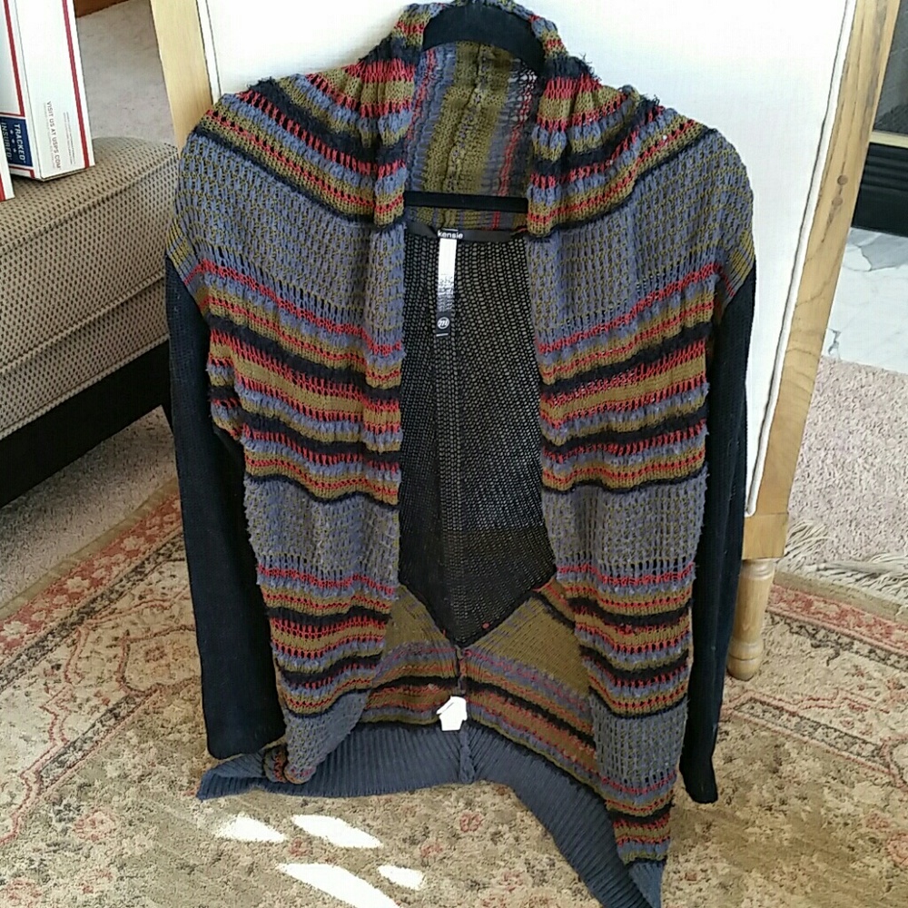 Kensie sz medium open knit cardigan