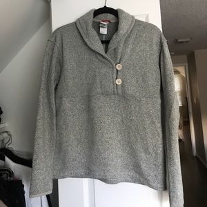 The North Face Grey Fleece Sweater Size LG