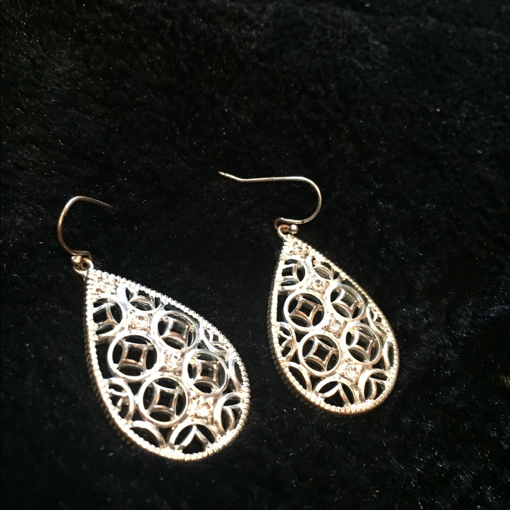 SILVER dangle earrings