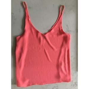 Top Shop chiffon top in bright pink