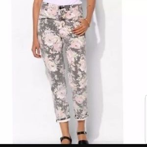 BDG floral mom high waisted jean