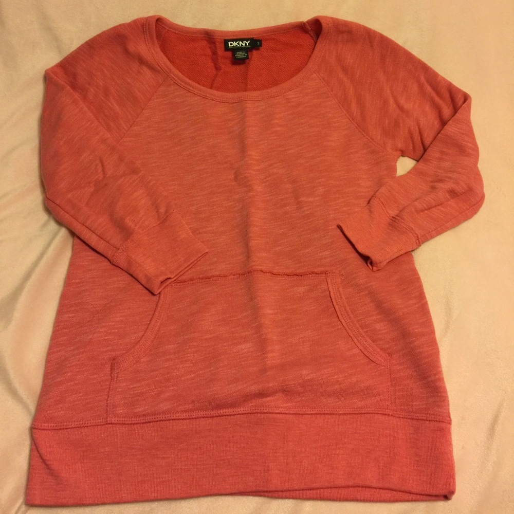 DKNY 3/4 length sleeve sweatshirt