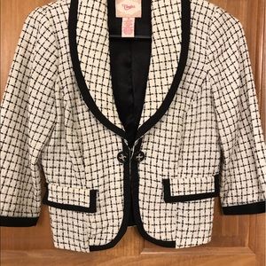 3/4 sleeve blazer