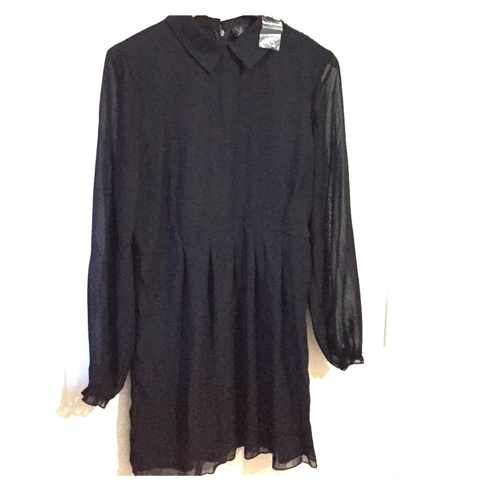 peter pan black collar dress  Wednesday Adams