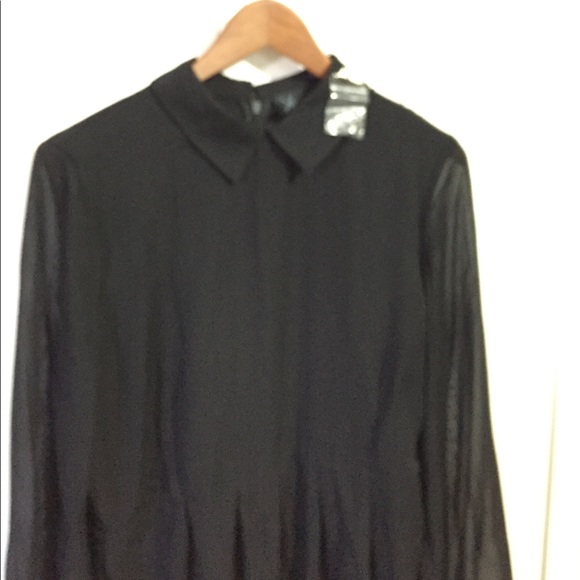 peter pan black collar dress Wednesday Adams - Picture 2 of 6