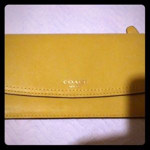 Coach Slim Envelope Wallet Yellow