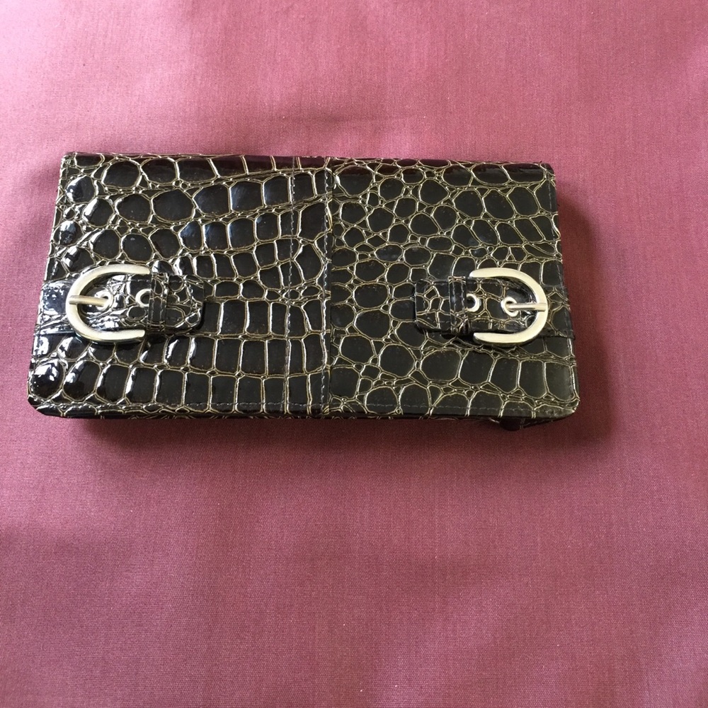 Brown Buckled Wallet NWT