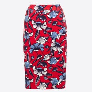 J. Crew printed pencil skirt