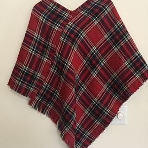 Tartan Plaid Poncho