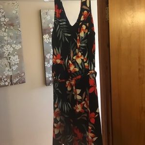 Hawaiian flowered dress