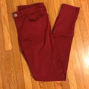 Red American Eagle Jeggings