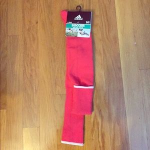 Pink Adidas Women's M metro soccer socks