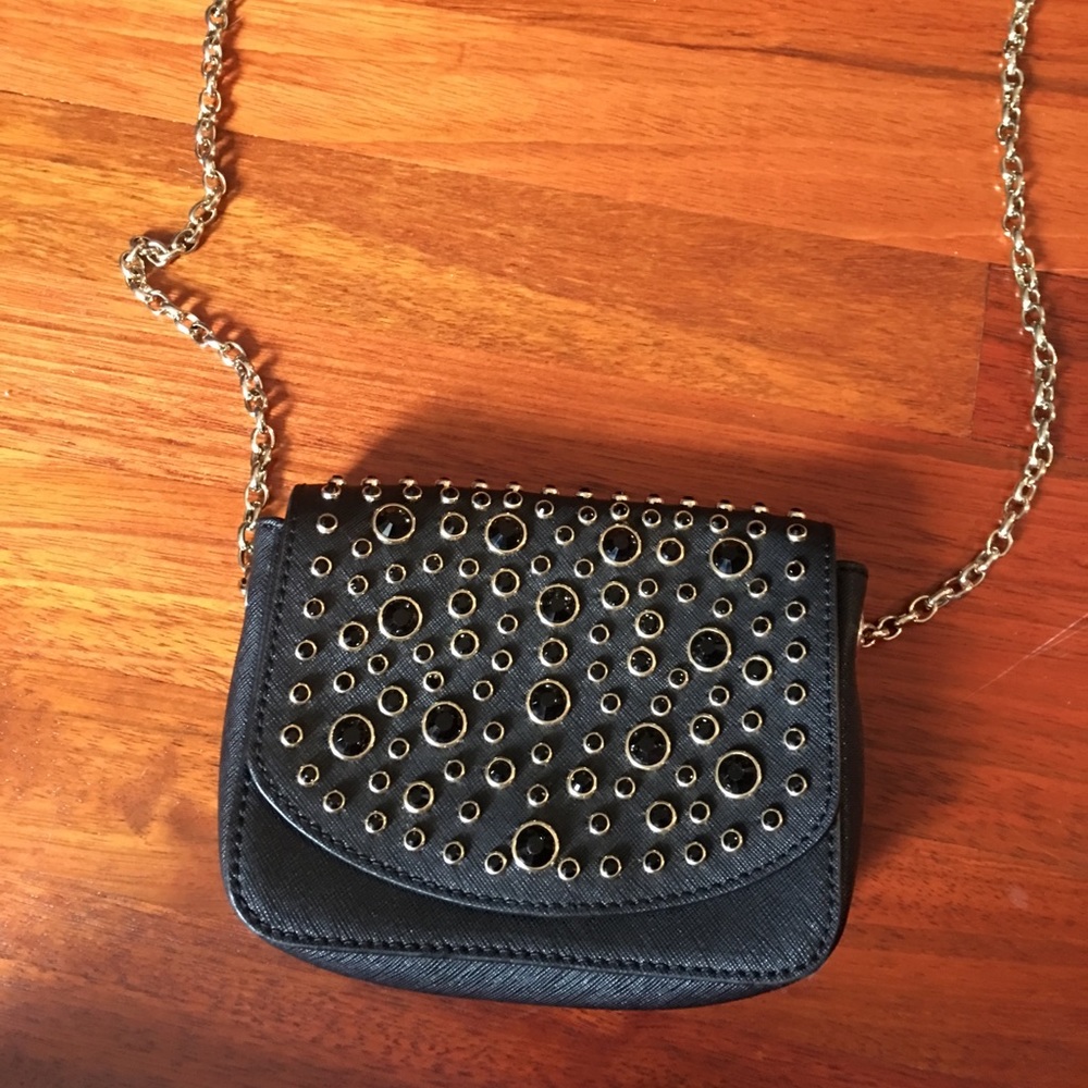 Juicy Couture Black and Rhinestone Evening Bag