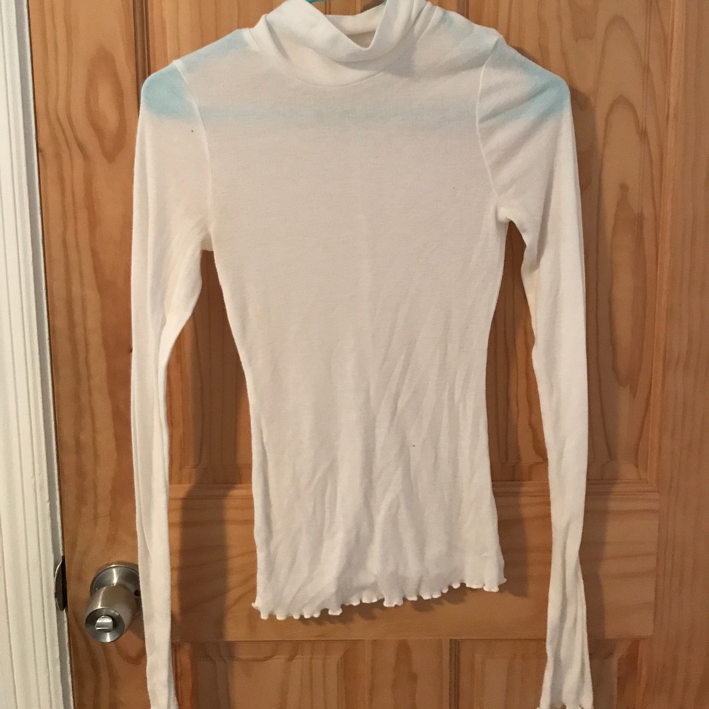 Free people white high neck top