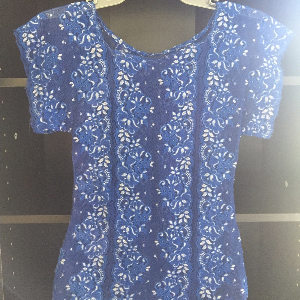 Sheer lace top