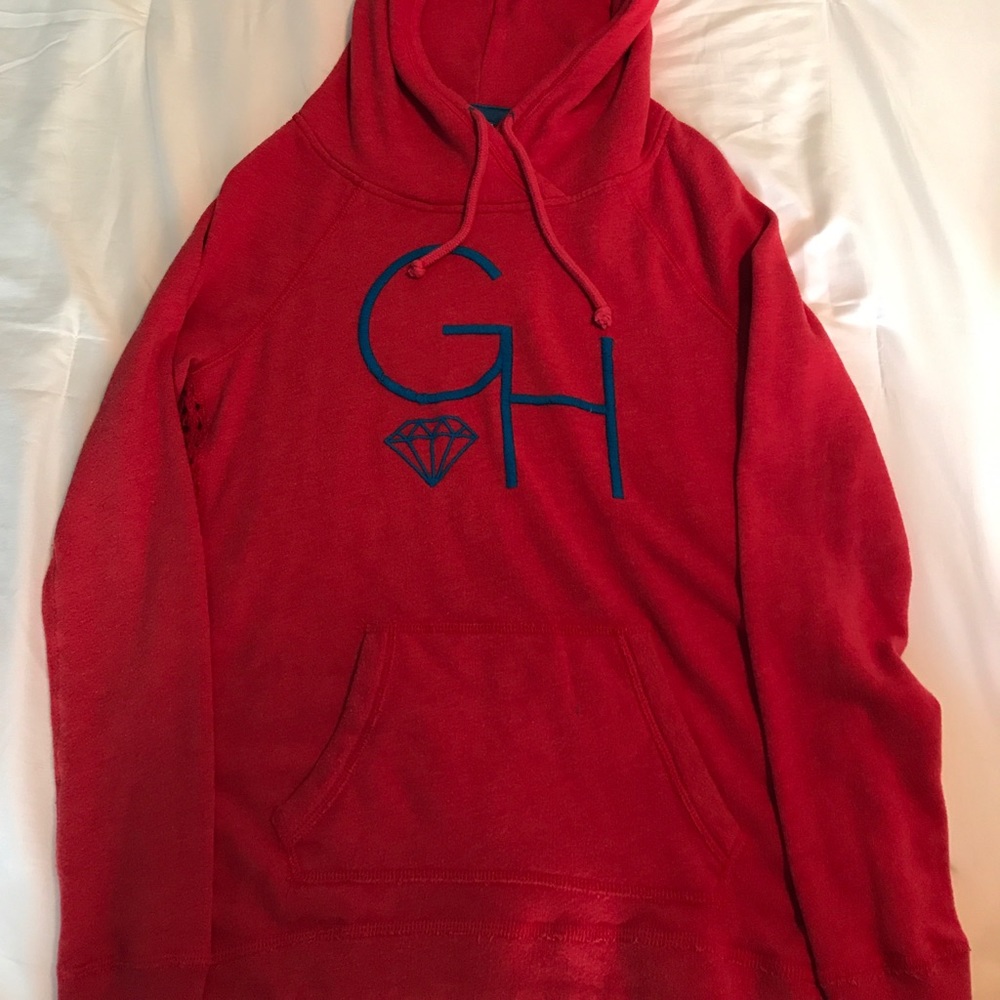 Red Gilly Hicks Half Knit Sweat Shirt
