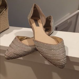 INC gently worn size 9 beaded flats