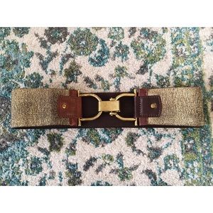 Anthropologie gold belt