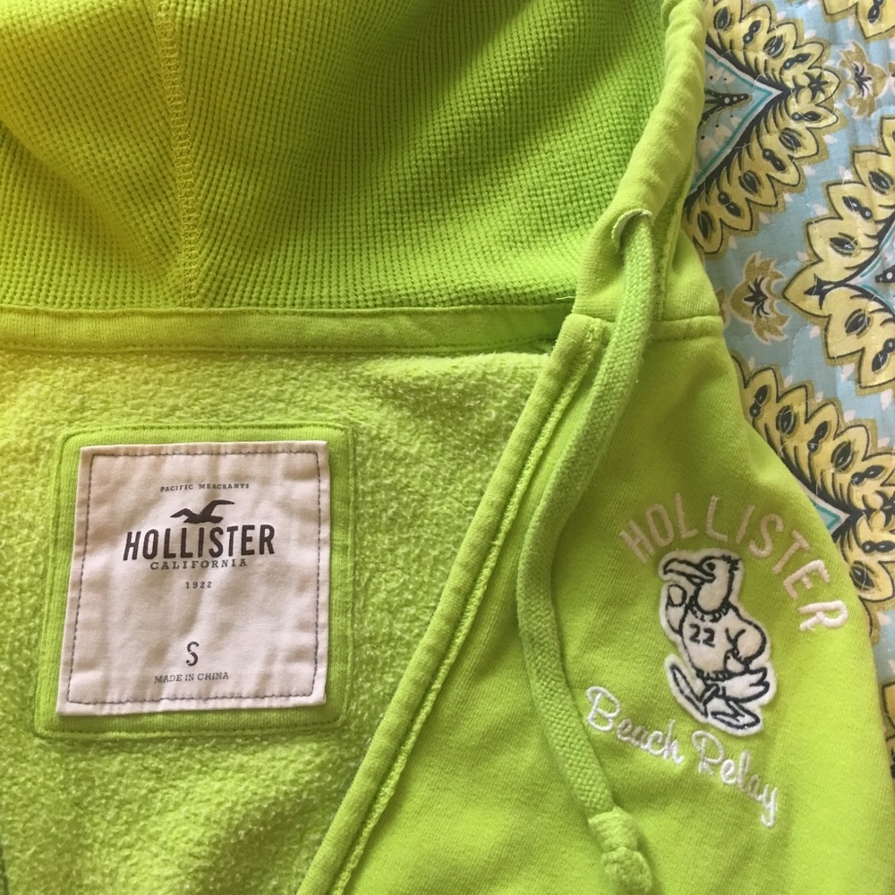 Neon green Hollister sweater