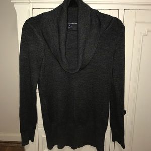 Charcoal French Connection Cowl Neck Sweater