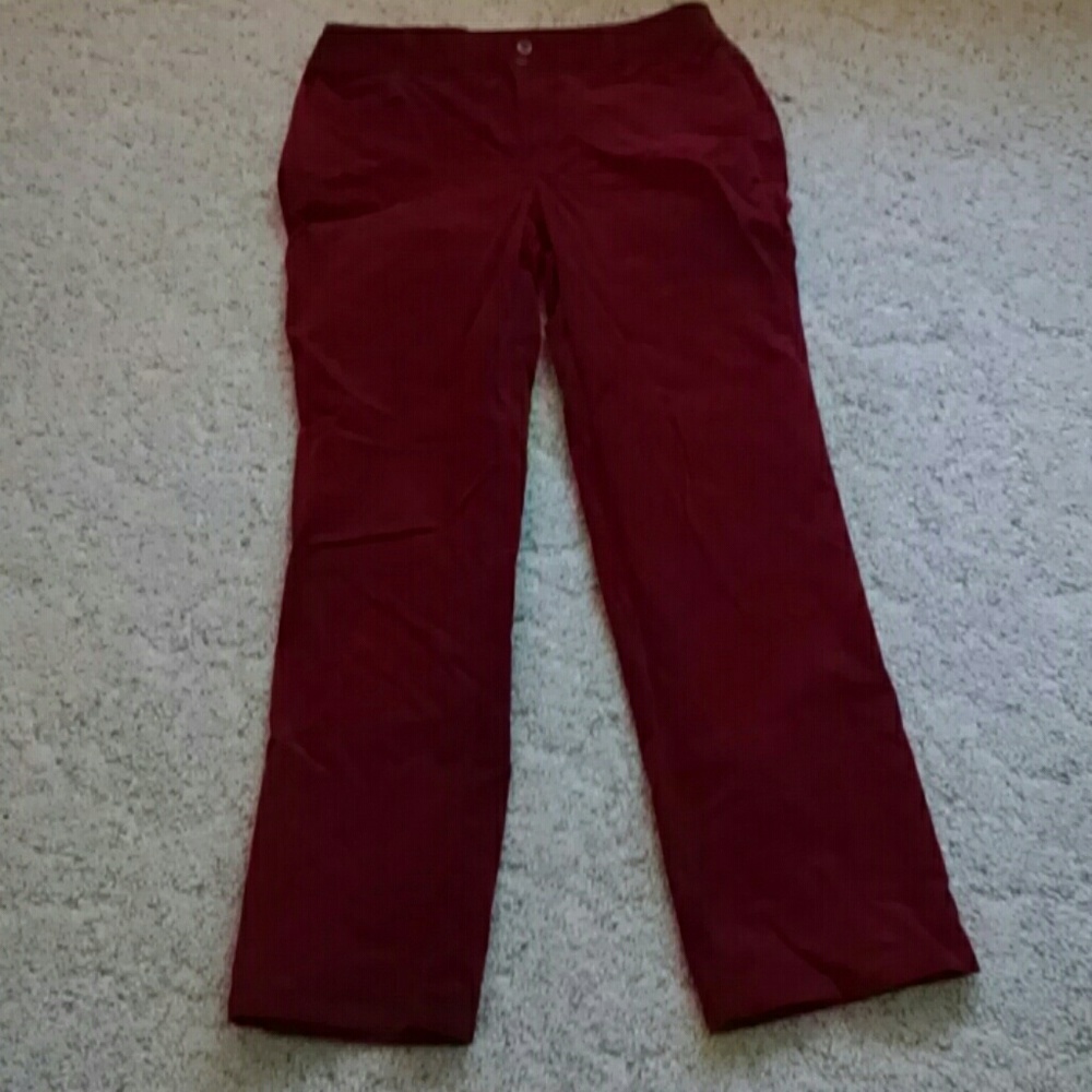 Red straight leg cords