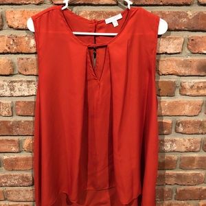 Burnt orange shell blouse