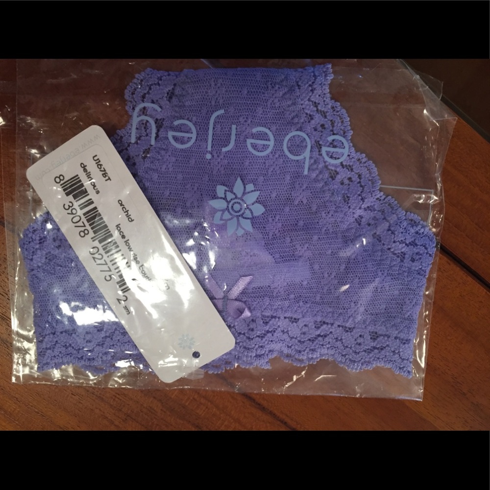 Eberjey Delirious lace low rise thong s/m