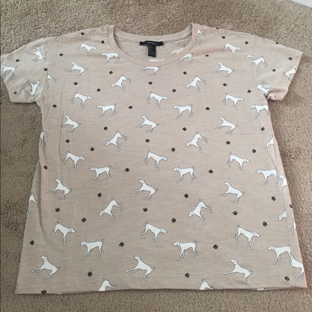 Forever 21 Dog Shirt Size Small