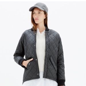 Madewell Quilted Session Bomber Jacket
