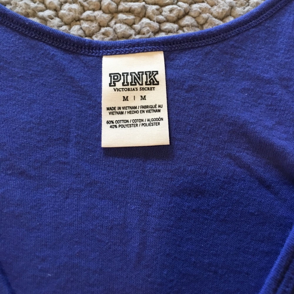 SOLD Victoria's Secret Pink Blue Bodysuit - Picture 2 of 4