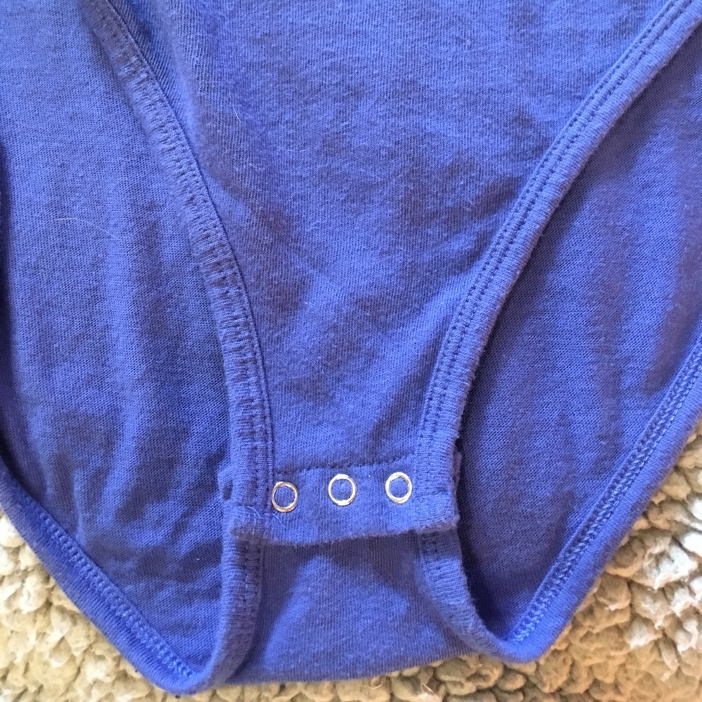 SOLD Victoria's Secret Pink Blue Bodysuit - Picture 4 of 4