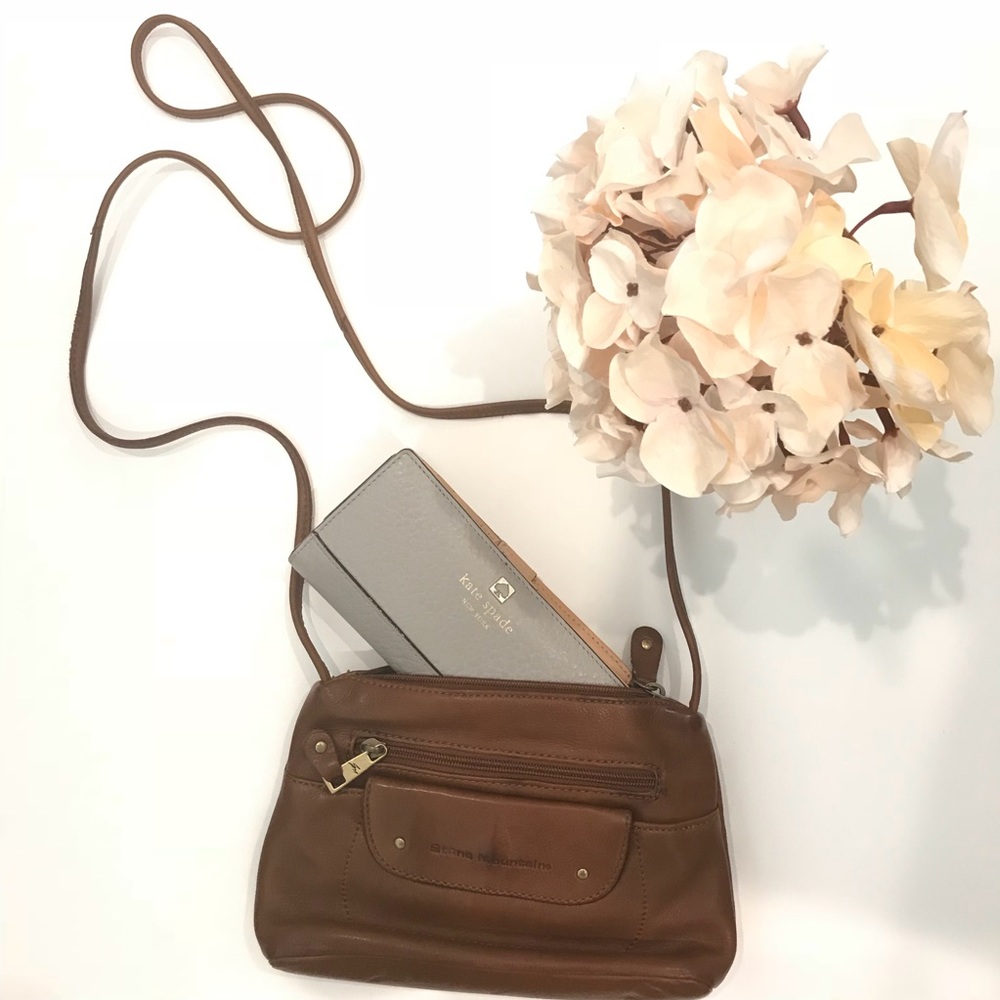 Stone Mountain brown leather crossbody bag