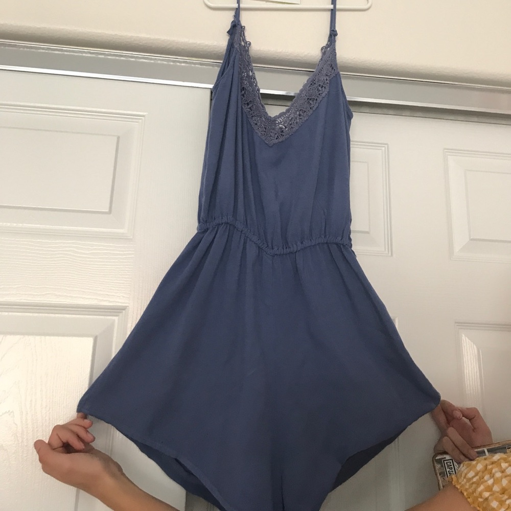 blue brandy melville romper