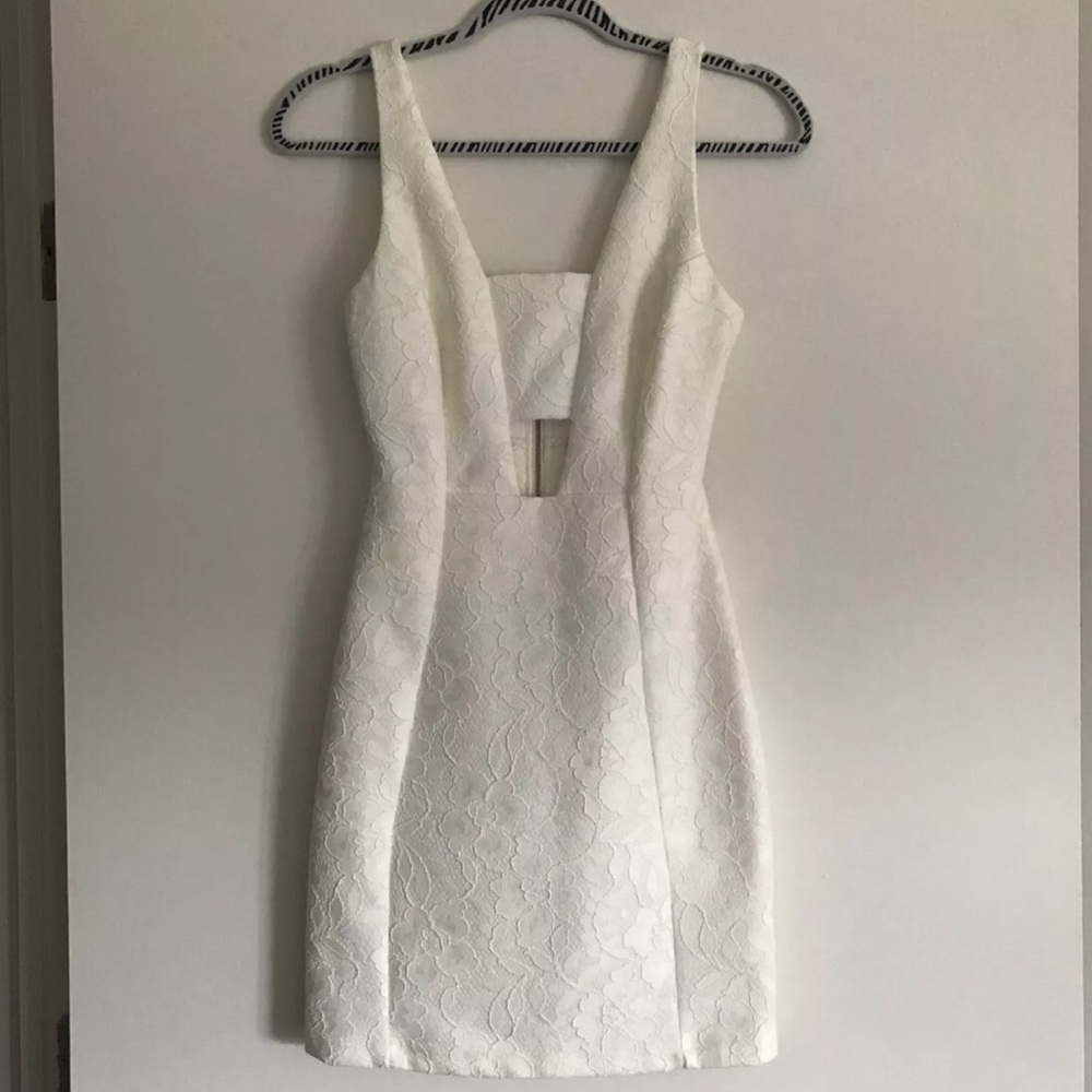 TopShop laced white dress