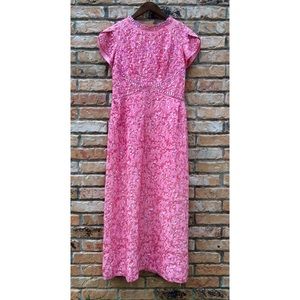 Vintage 1960s pink maxi sequin party dress Vintage 1960s pink maxi sequin party dress