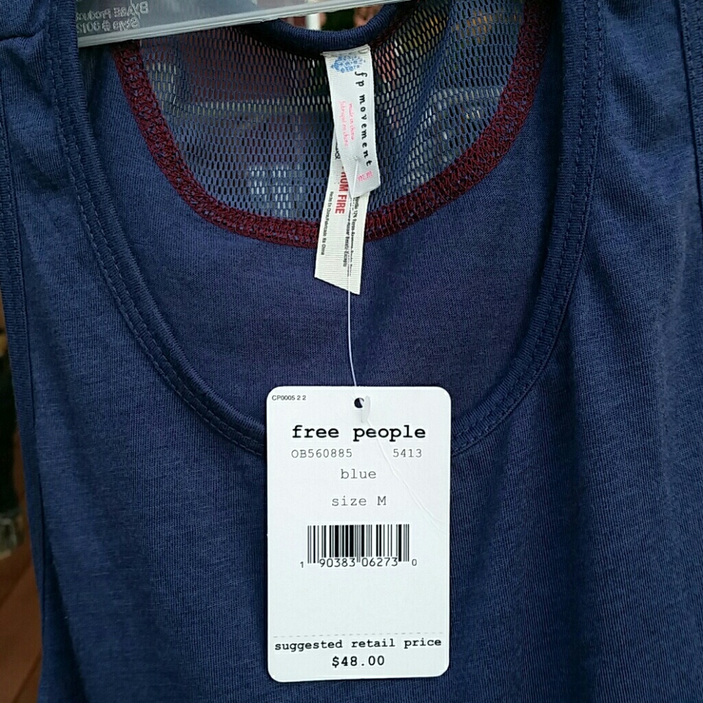free people blue tank top! - Picture 2 of 4