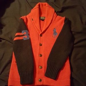 Ralph Lauren Boys Big Pony Cardigan Sweater