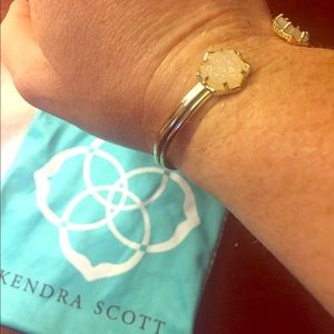 Kendra Scott white druzy bracelet