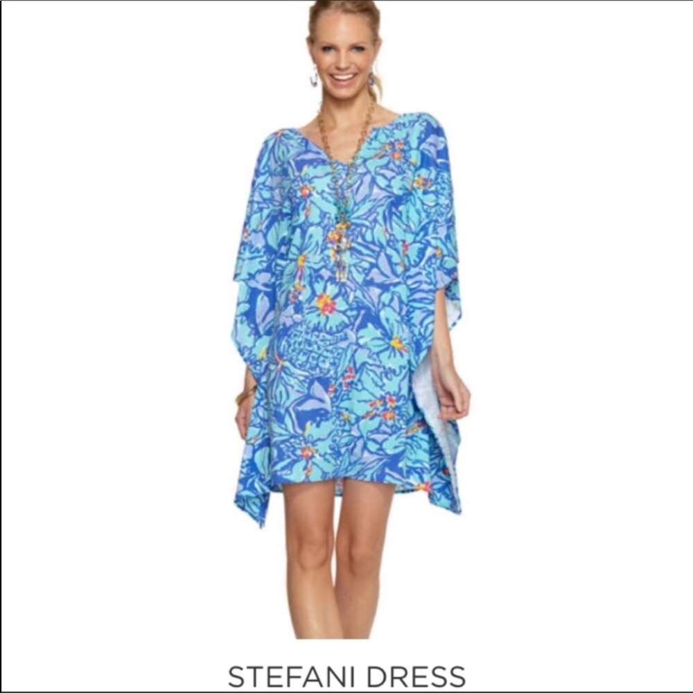 Lilly Pulitzer Stefani dress- iris blue mai tai