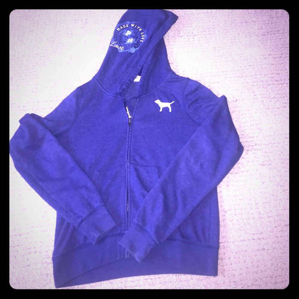 Victoria's Secret blue/purple zip up hoodie