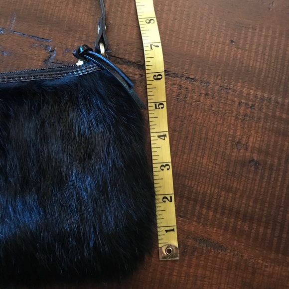 Diane Gail Rabbit Fur Clutch with Handle - Picture 7 of 8