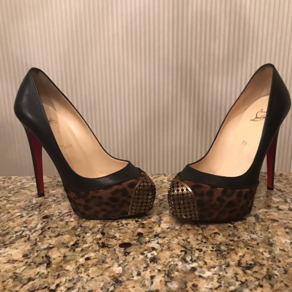 Christian Louboutin Leather Pony Leopard Print
