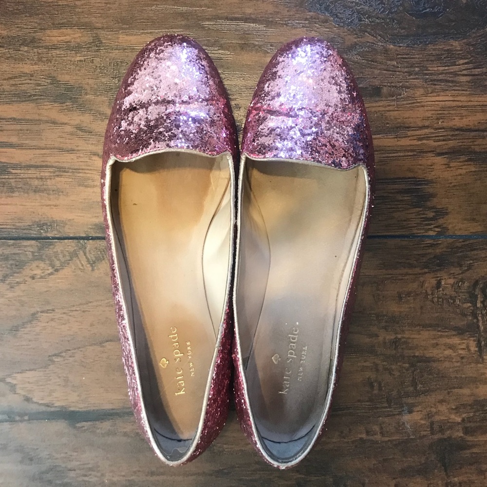 Sparkly Pink Kate Spade flats