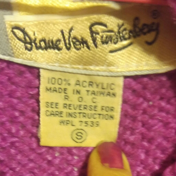 DianeVon Furstenberg Magenta Sweater - Picture 4 of 4