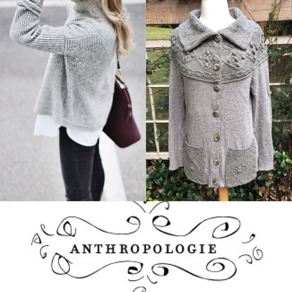 Anthropologie Sleeping on Snow sweater