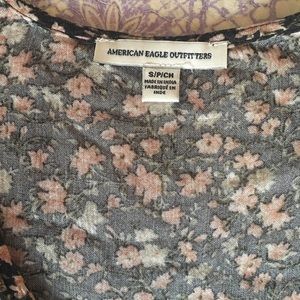 American Eagle Wrap Front Shirt