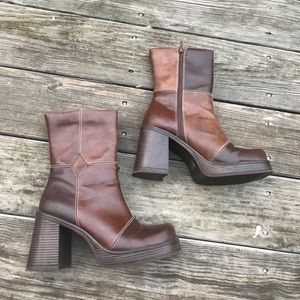 70s chunky boots