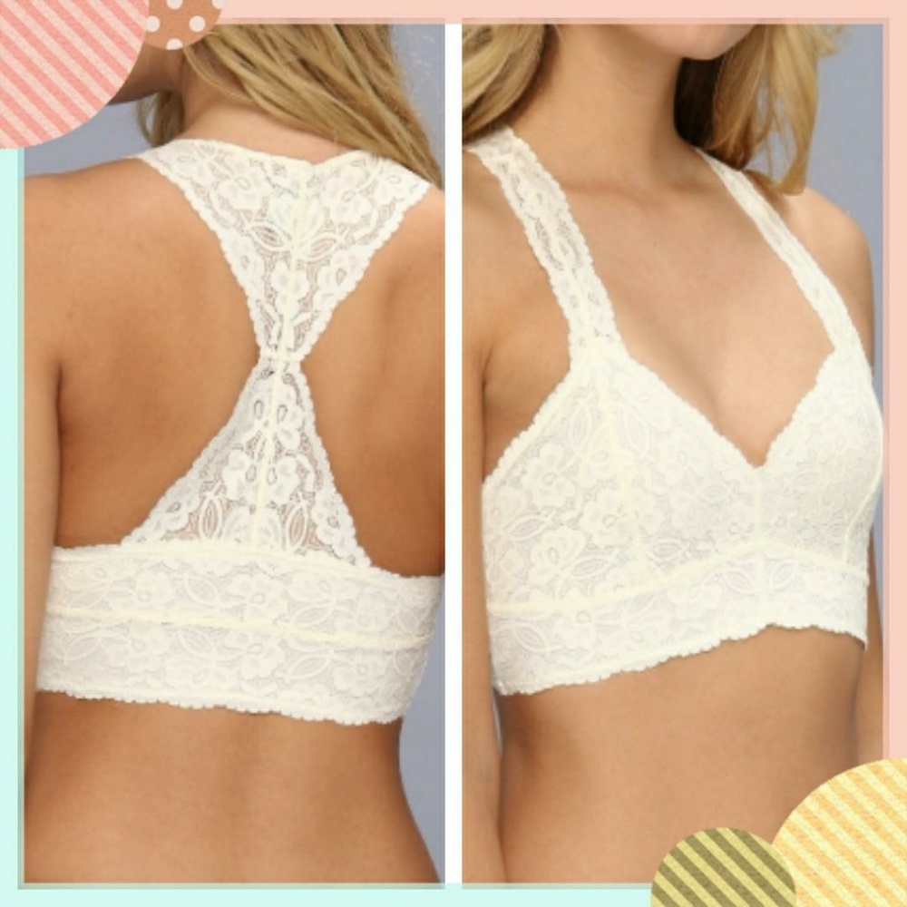 Free People Gallon Lace Racerback Crop Bralette