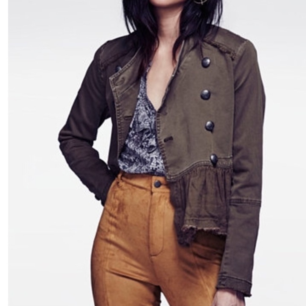 Free People Military Inspired Jacket